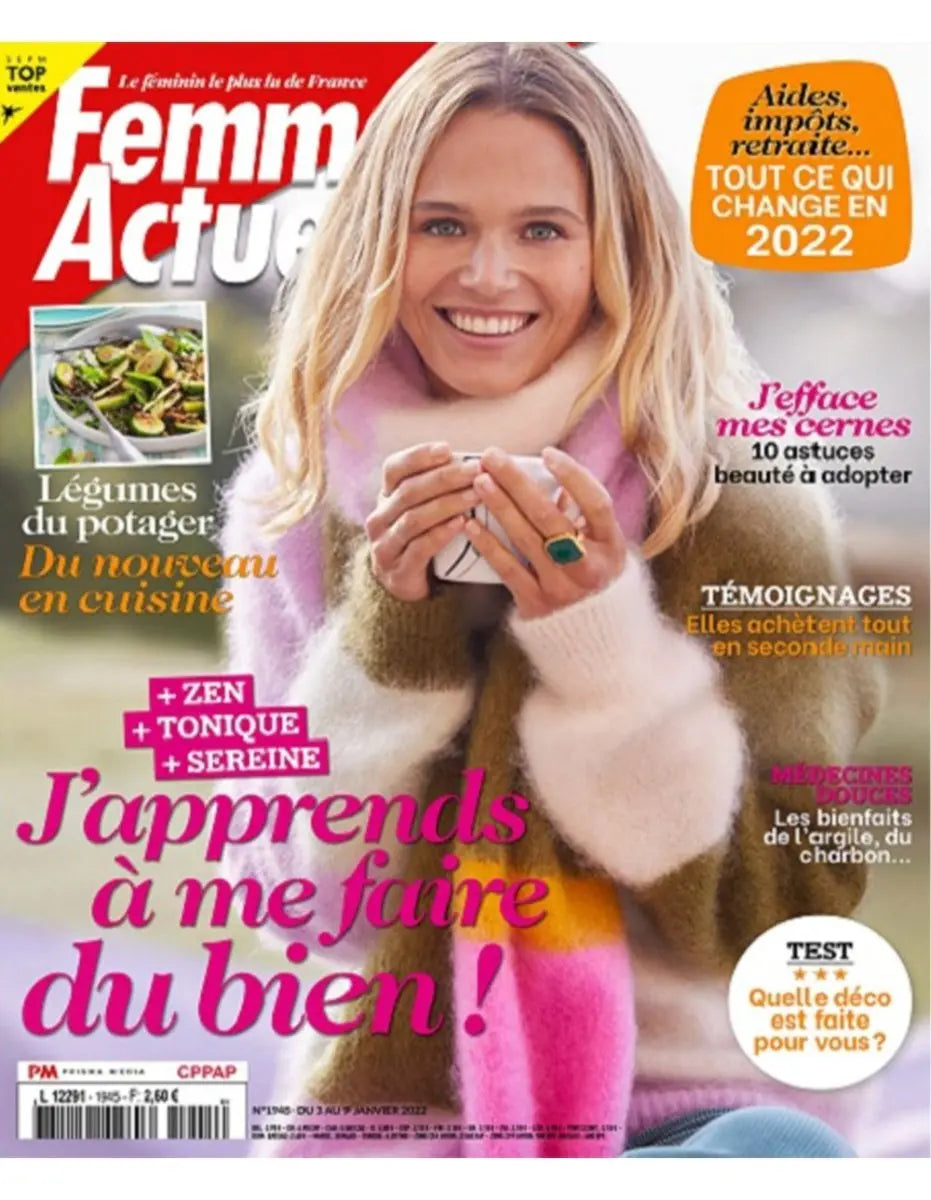 Notre Masque Yeux Désaltérant dans FEMME ACTUELLE