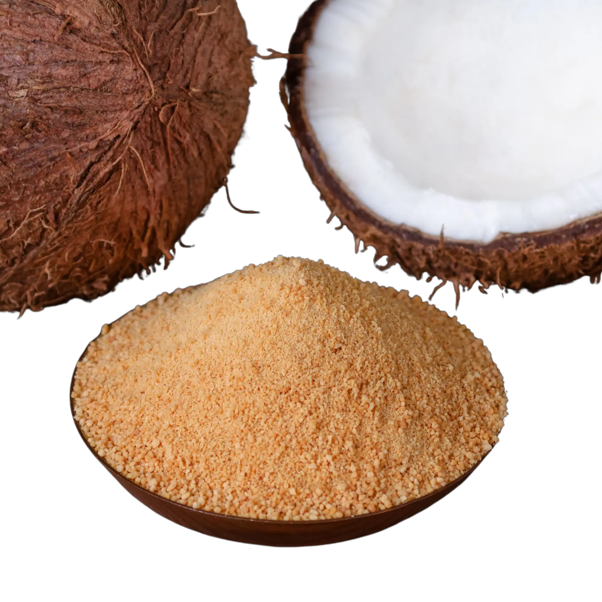 Poudre de coques de noix de coco