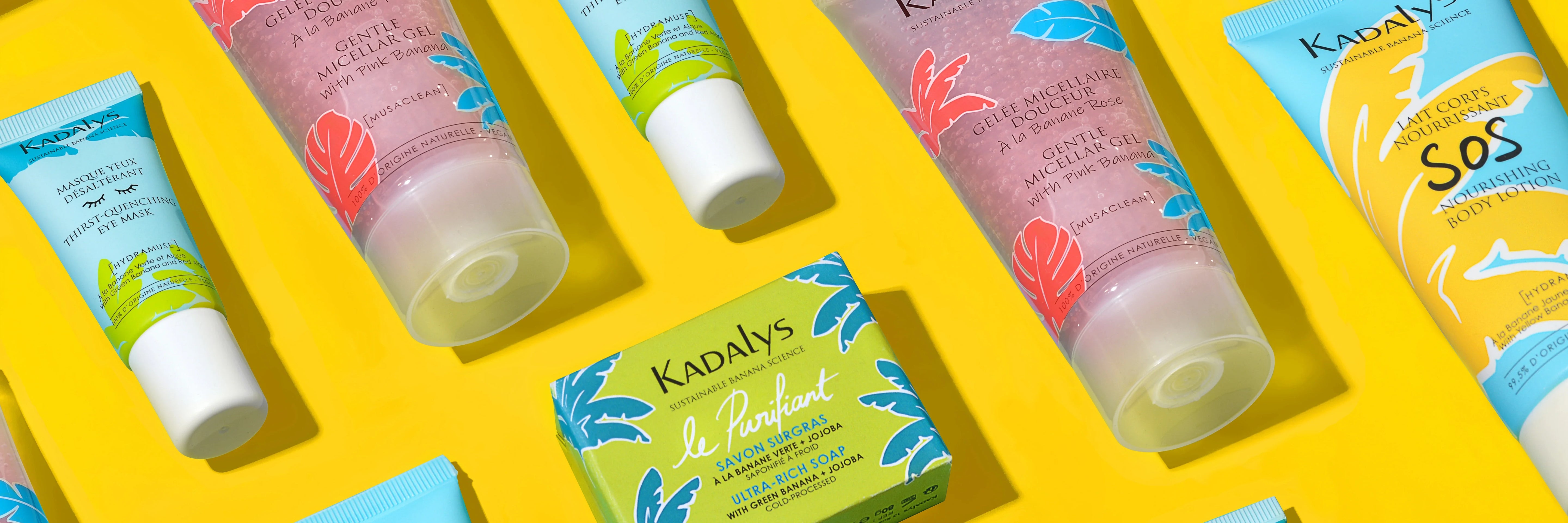 Découvrez les soins cosmétiques naturels Kadalys pour le visage et le corps, formulés à partir de bananes upcyclées, pour une beauté efficace, sensorielle et responsable.