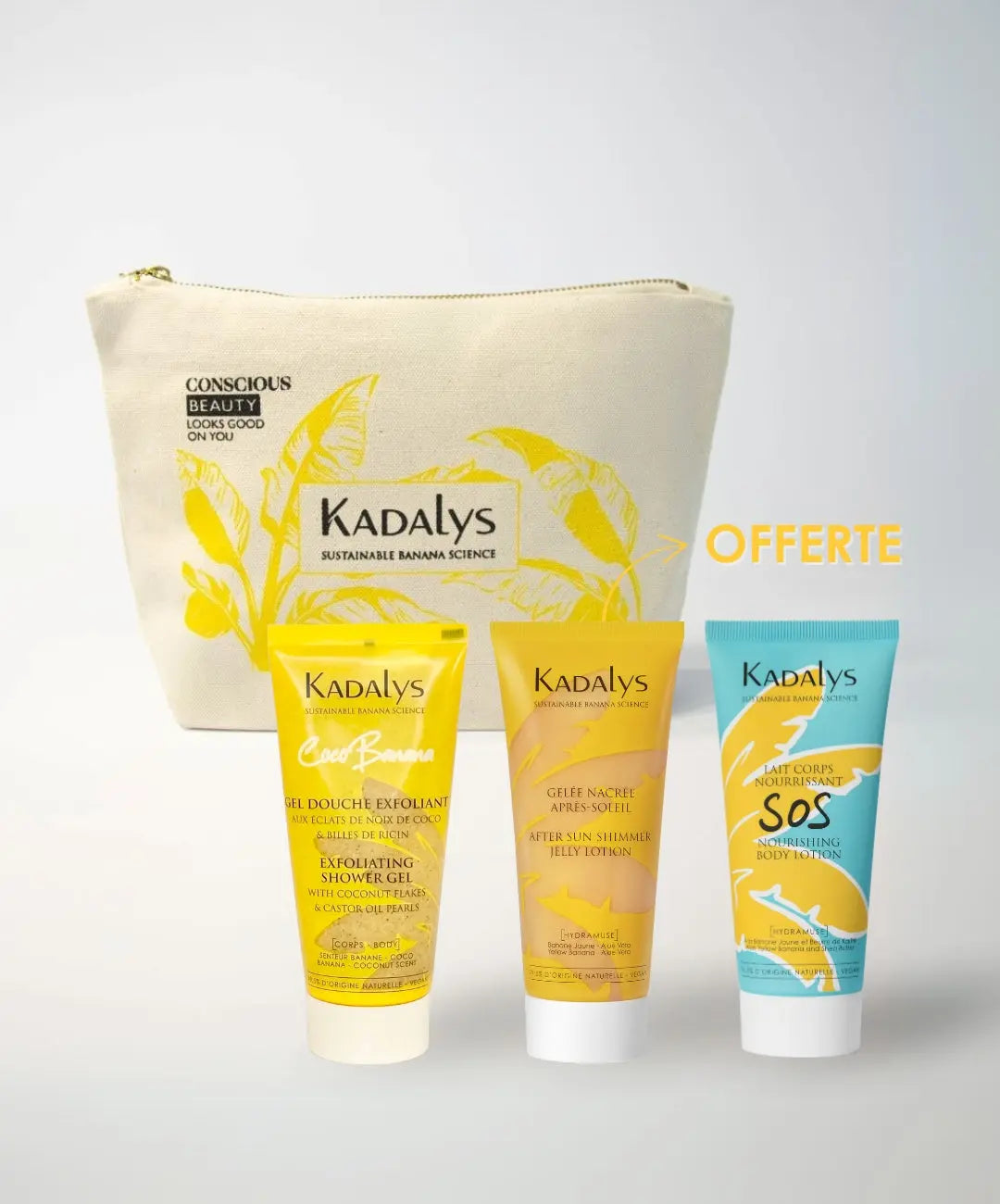 Coffret Banana Summer - Le Trio Soins Corps KADALYS