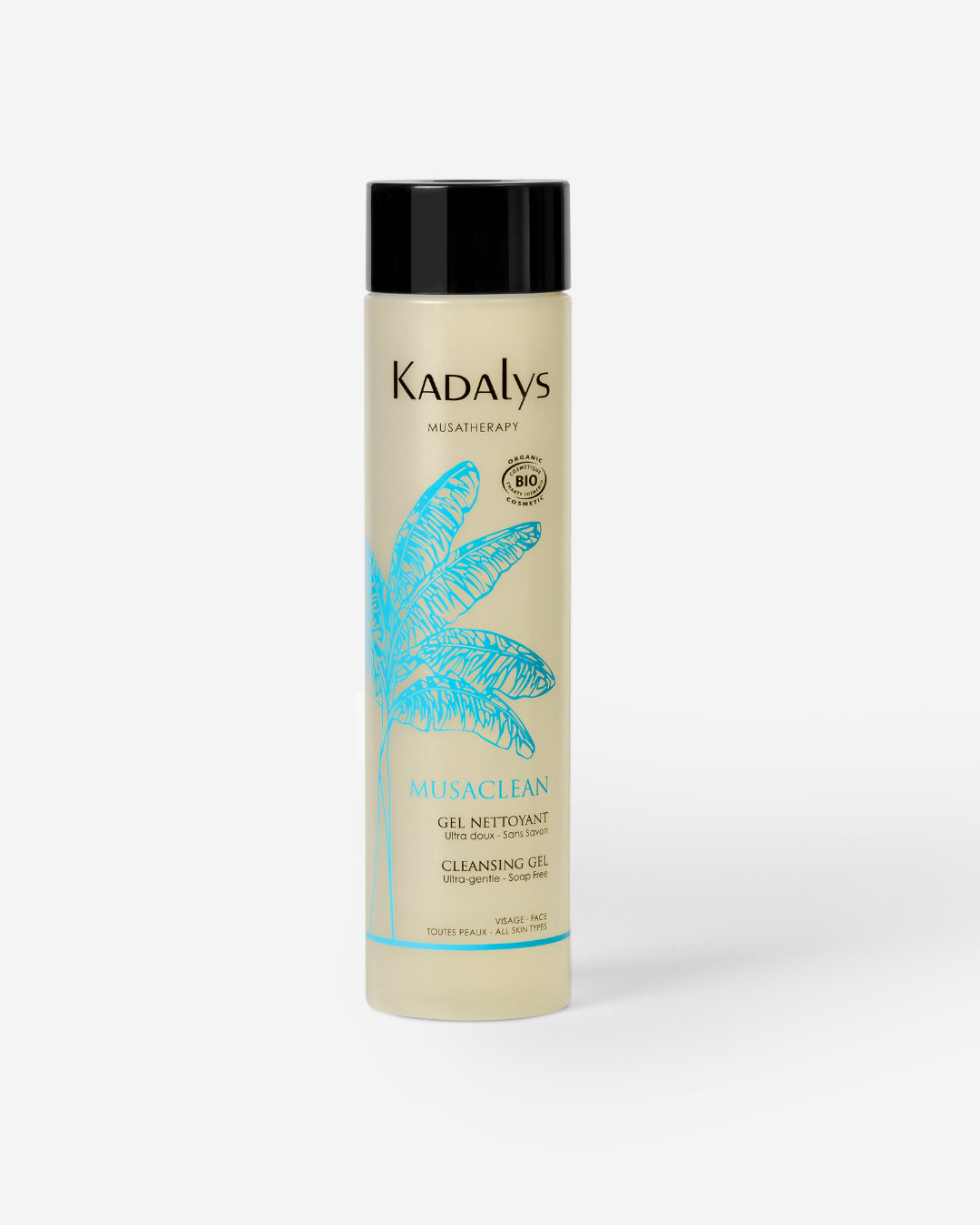 Nettoyez votre peau en douceur avec le Gel Musaclean Kadalys. Formule bio sans savon pour une peau propre, douce et équilibrée.