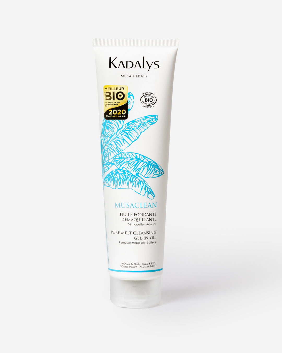 Nettoyez et adoucissez votre peau avec l’huile fondante bio Kadalys. Élimine le maquillage longue tenue sans dessécher la peau.