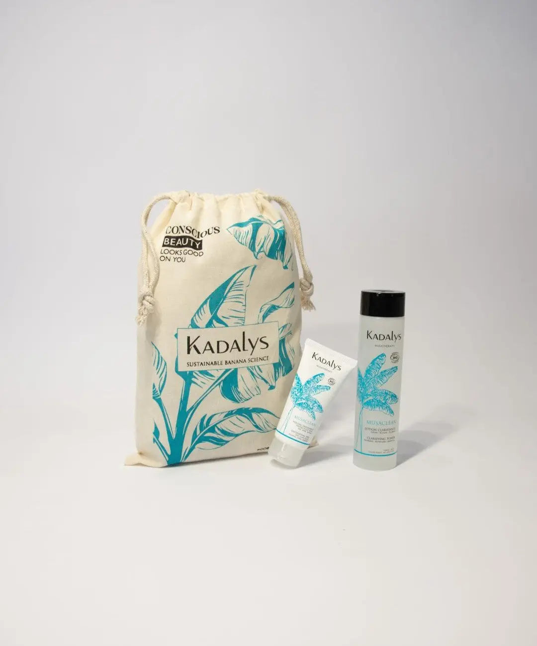 Pochon 100% Coton Oeko-Tex - Bleu KADALYS