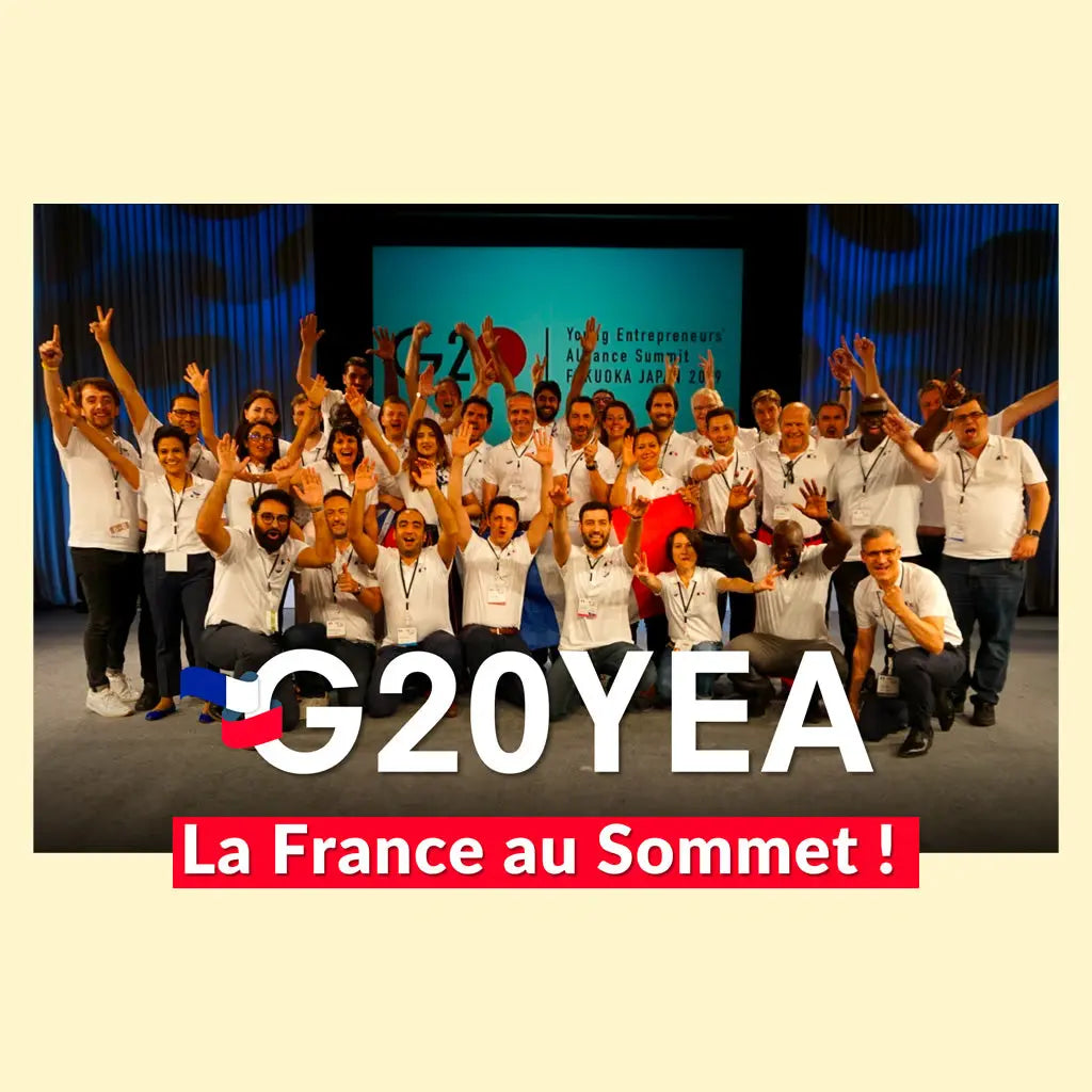 Délégation française du G20 YEA avec la fondatrice de Kadalys – engagement entrepreneurial et durable