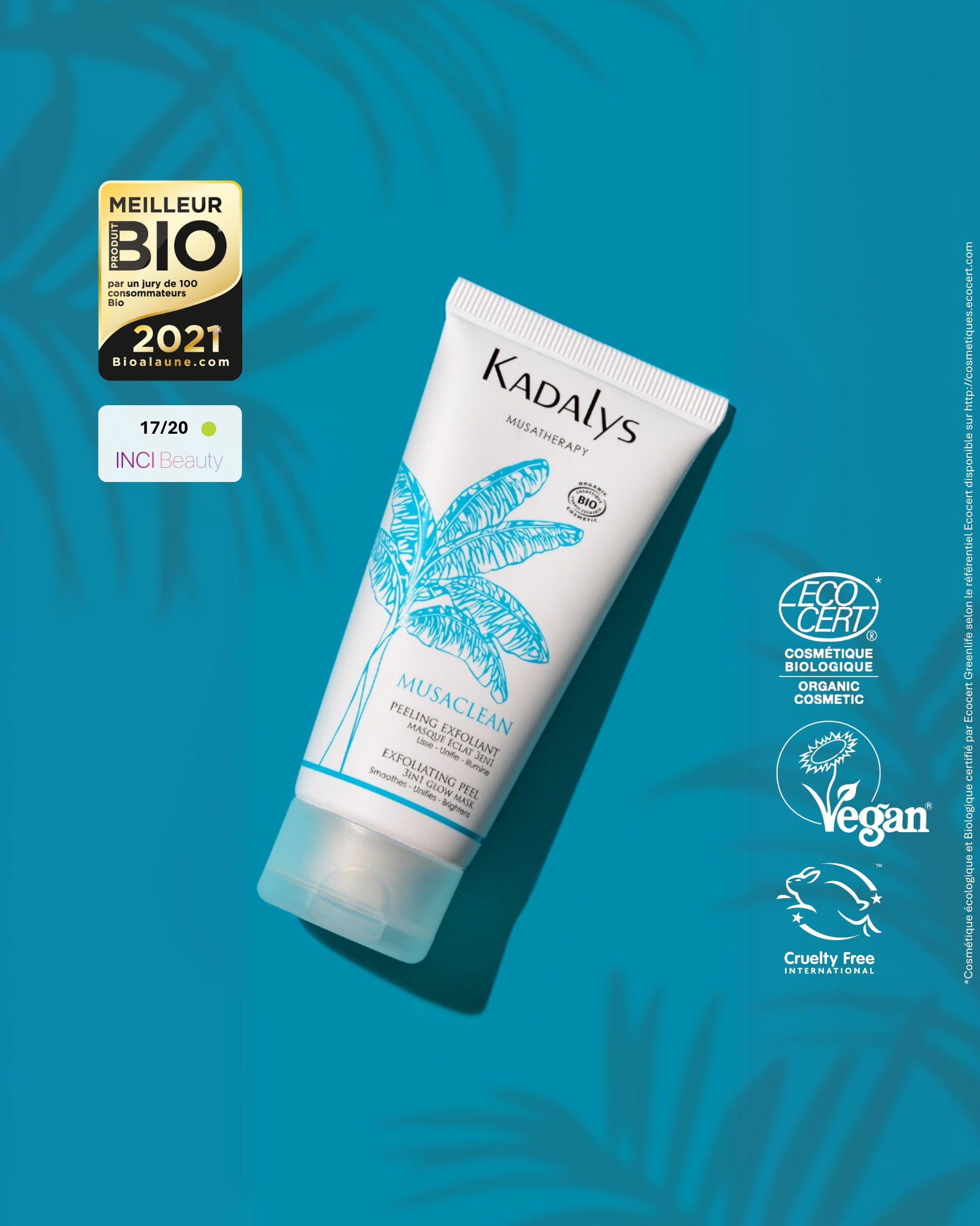 Musaclean certifié bio, vegan et élu Meilleur Produit Bio 2021