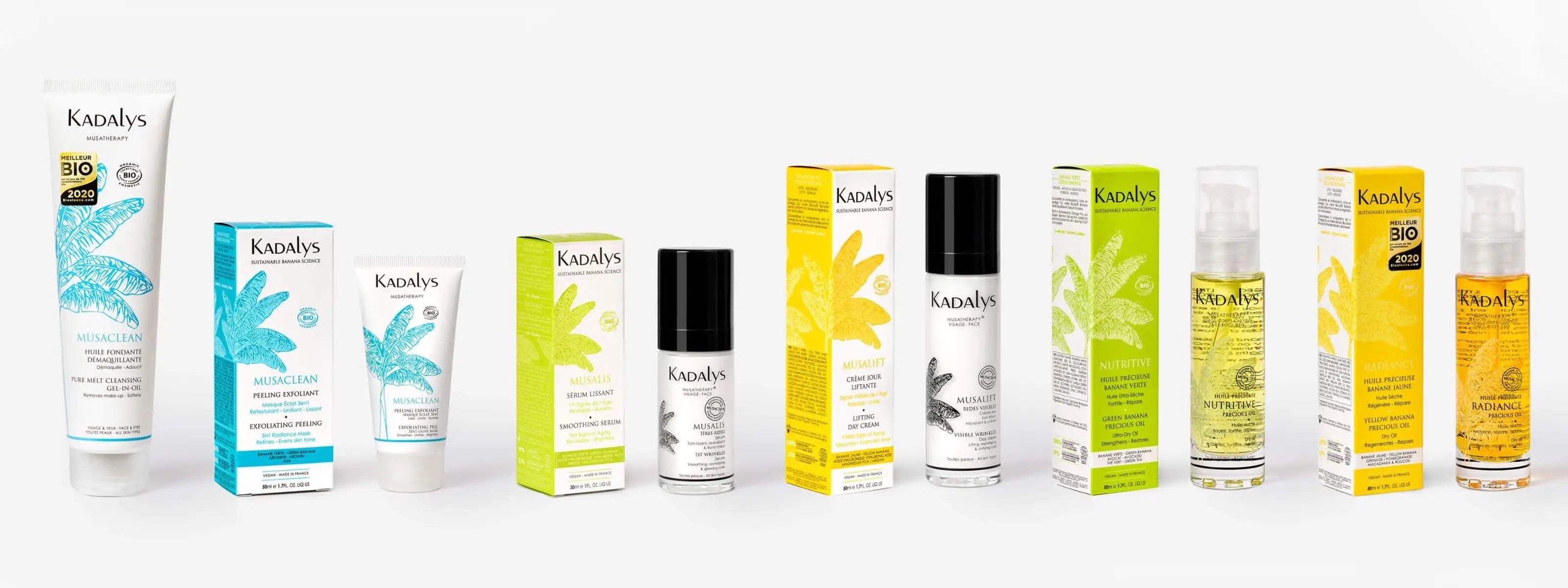 Huile nutritive et crème hydratante bio Kadalys à base de banane