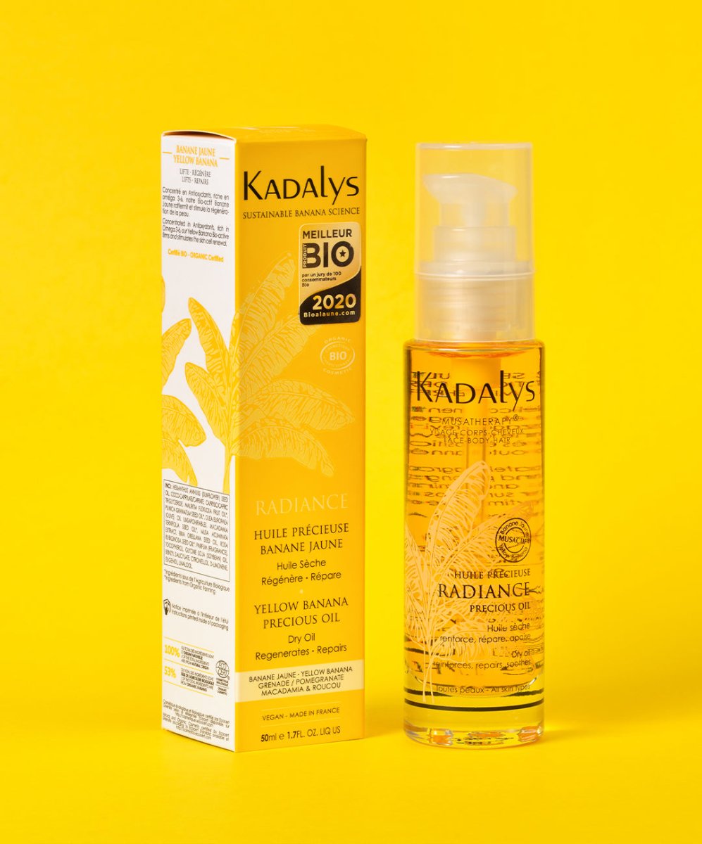 Huile Précieuse Radiance Banane Jaune Bio - KADALYS - Huiles de Soin