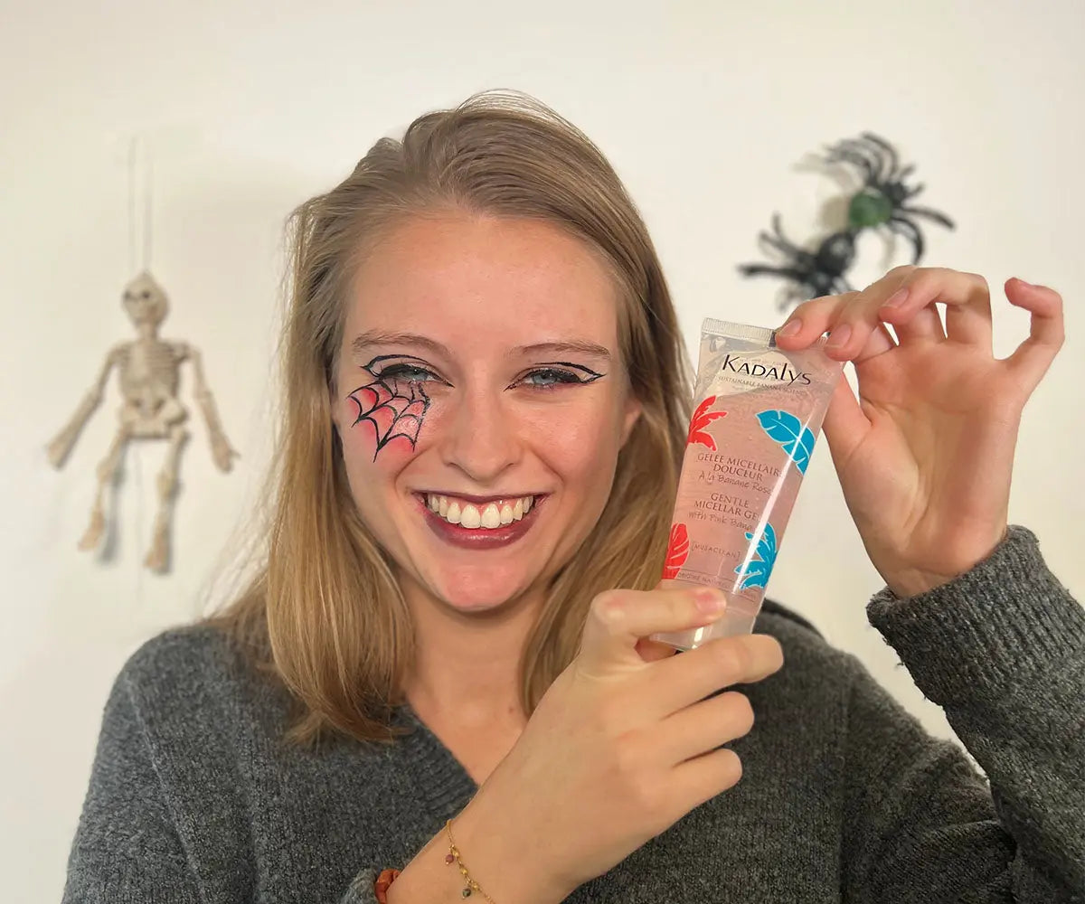 Éliminer son maquillage Halloween, démaquillant naturel Image
