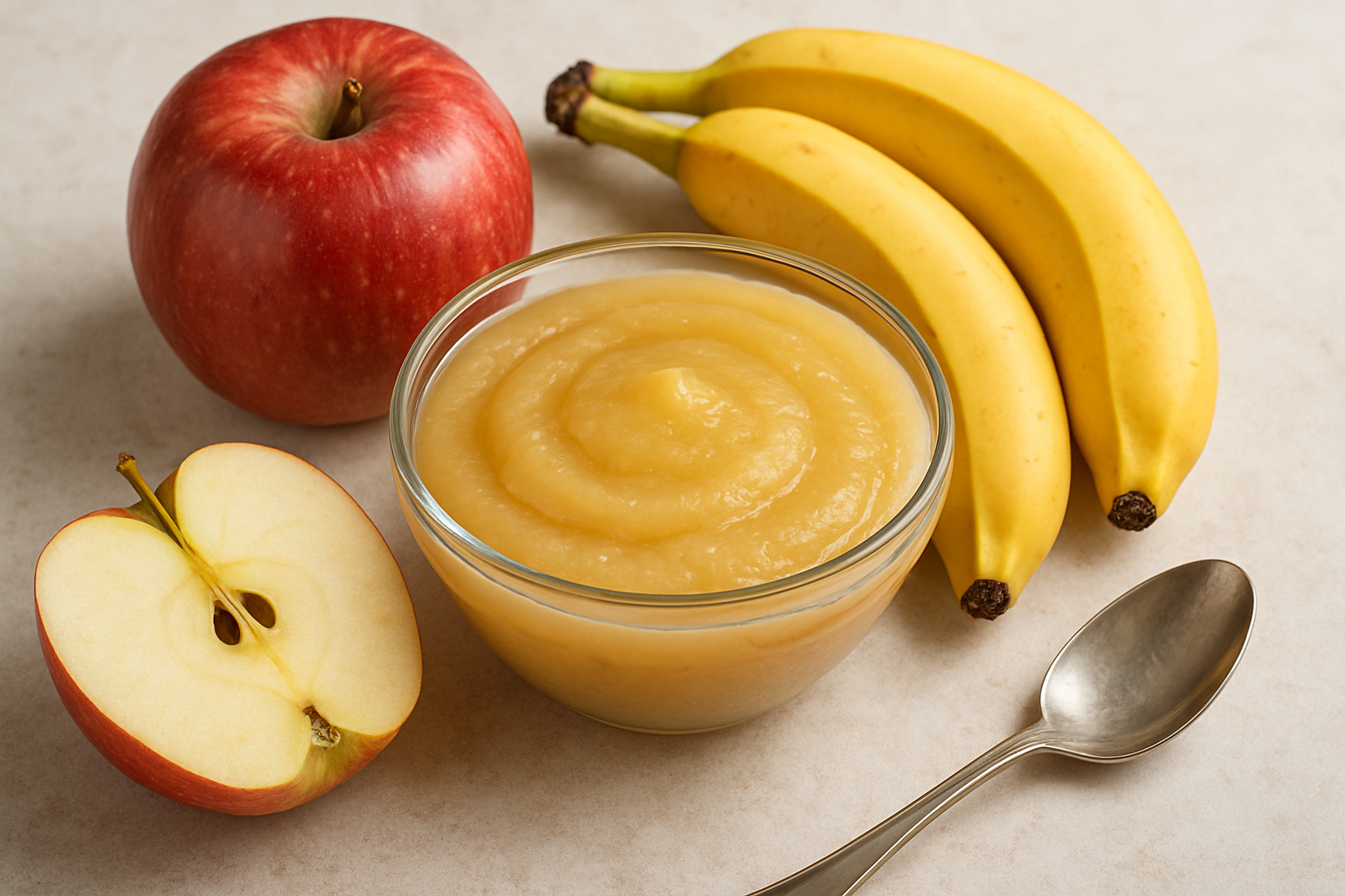 Recette compote pomme-banane gourmande maison Image