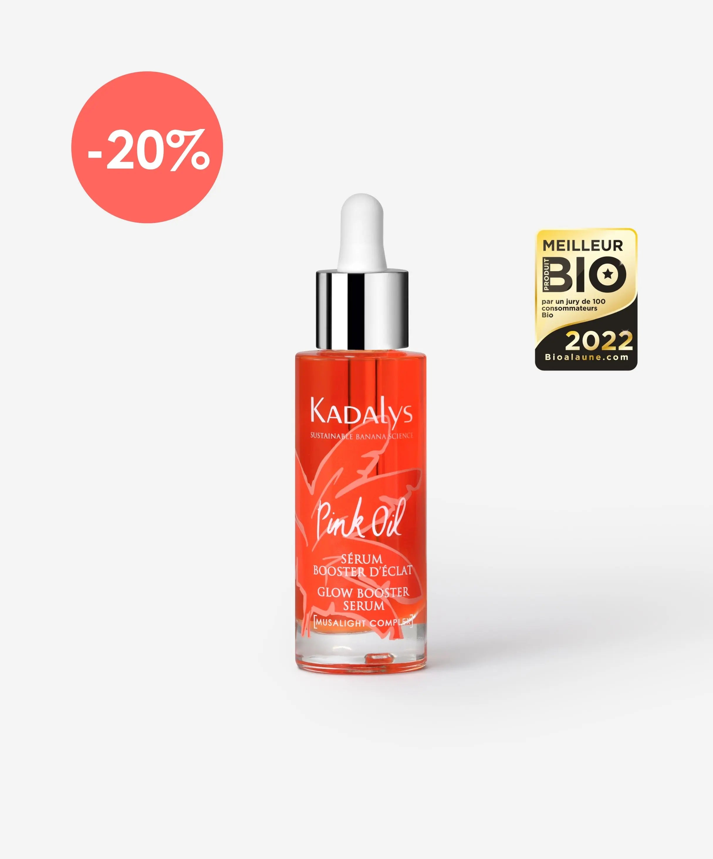 Sérum Booster d'Éclat Pink Oil - UNIFIE & ANTI-TACHES Kadalys