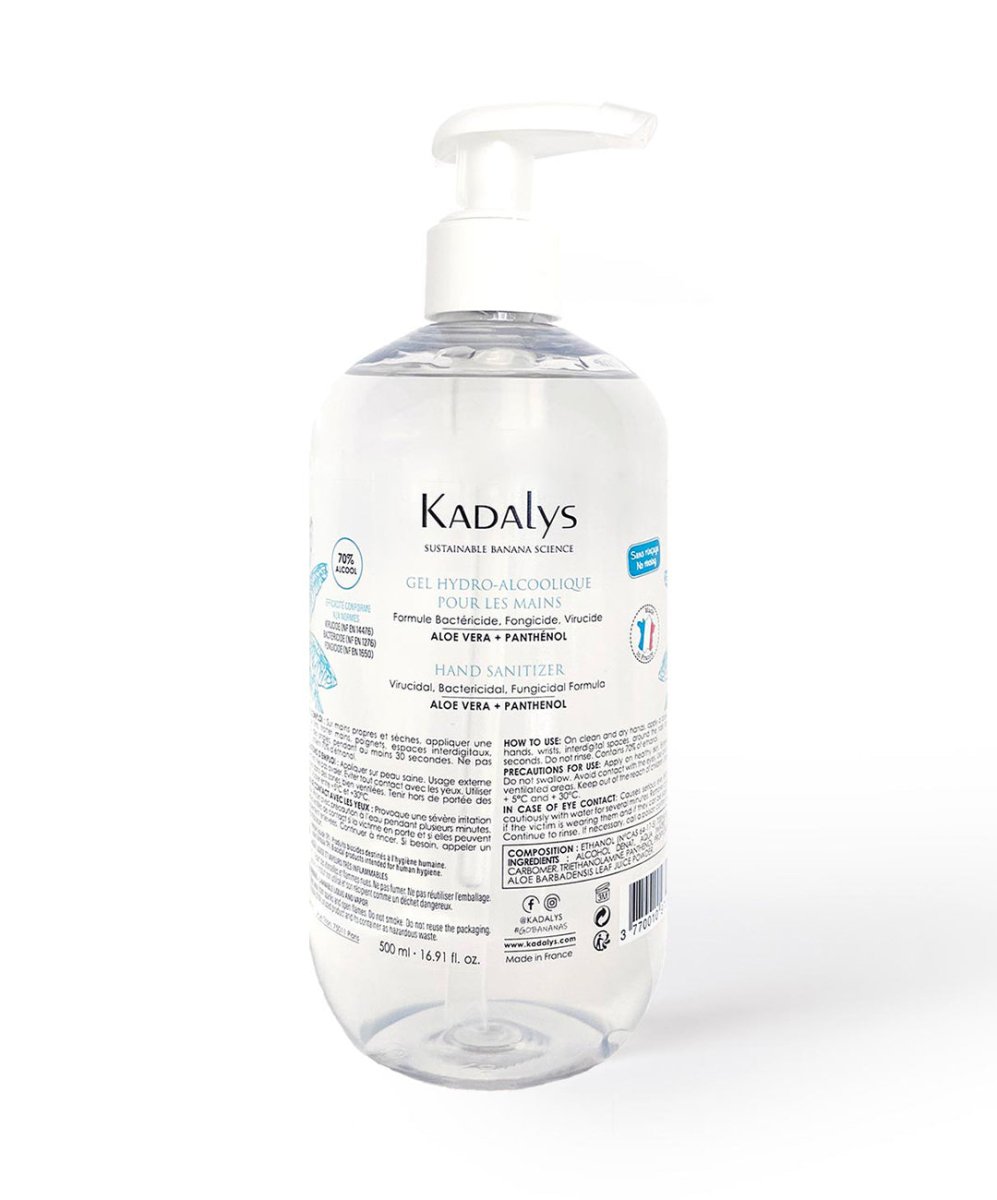 Gel Hydro-alcoolique pour les Mains 500mL - KADALYS - Hygiène